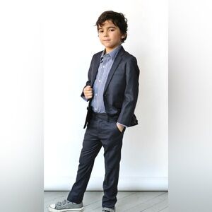 Appaman boys pin stripe 2-Pc Stretchy Mod Suit size 6 new nwt